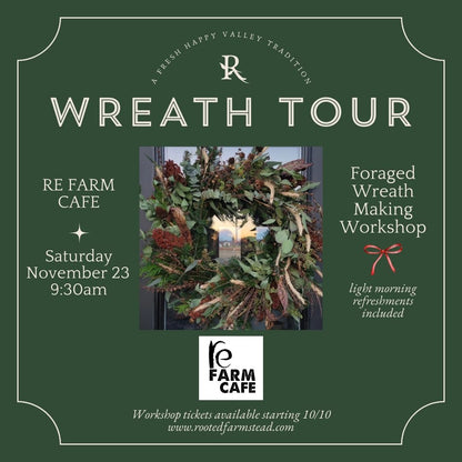 Foraged Wreath Workshop at RE Farm Cafe 11/23