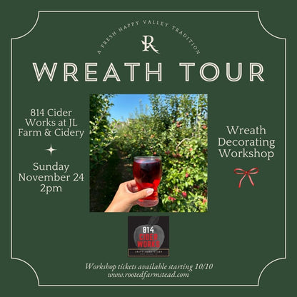 Evergreen Wreath Decorating Workshop at 814 Cider Works 11/24