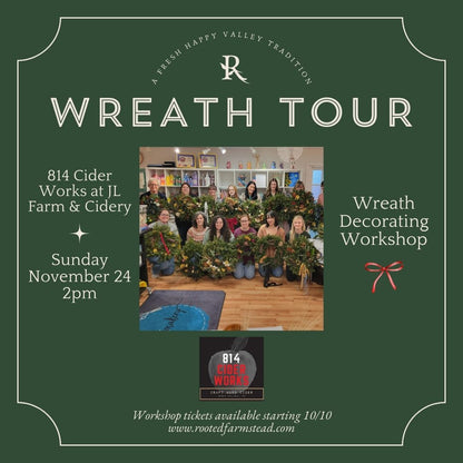 Evergreen Wreath Decorating Workshop at 814 Cider Works 11/24