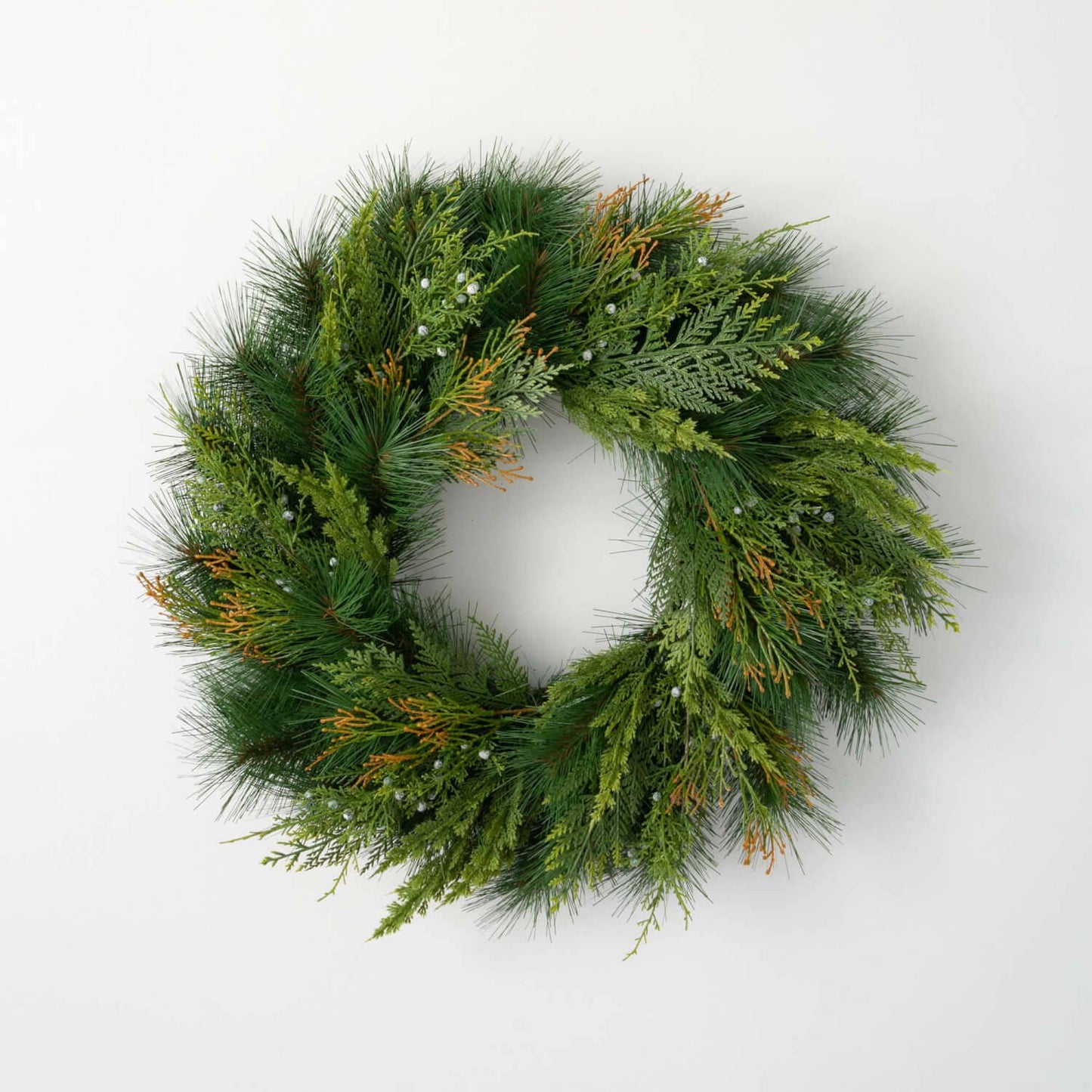 MIXED PINE & JUNIPER WREATH