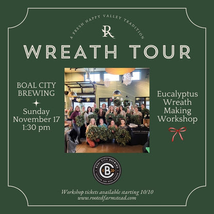 Eucalyptus Wreath Workshop at Boal City Brewing 11/17