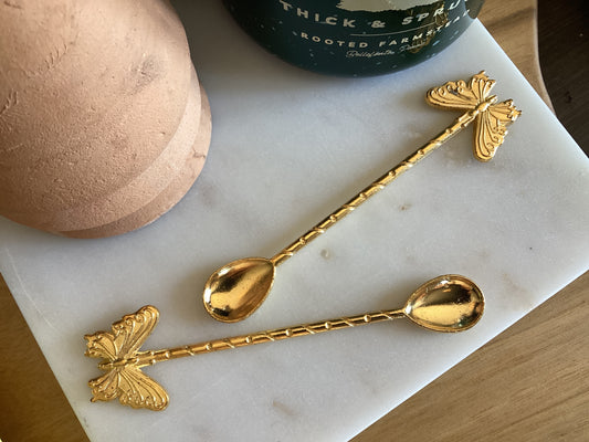 Butterfly tea spoons