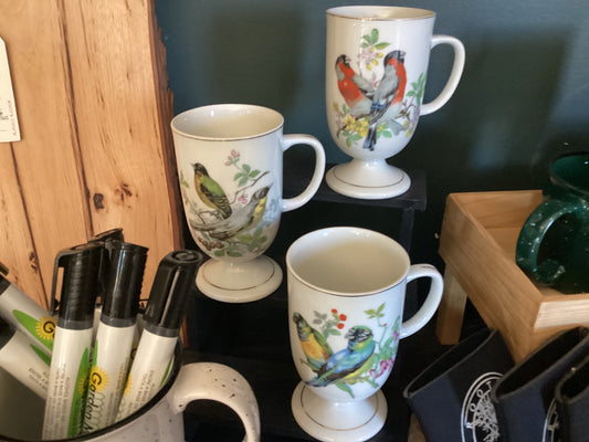 Vintage Bird Cups