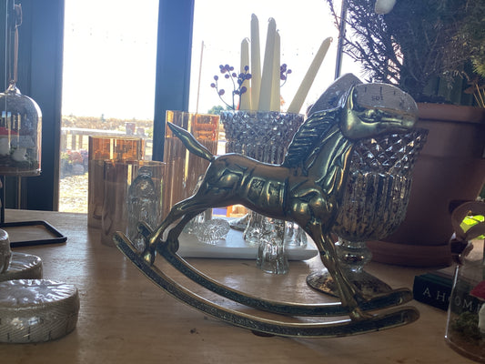 Brass Rocking Horse