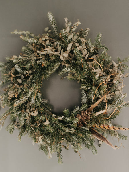 Premium Mixed Greens Custom Wreath - LOCAL PICKUP OR DELIVERY