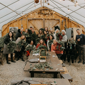 Holiday Tour: Mixology + Wreath Making at Rooted Farmstead 12/1